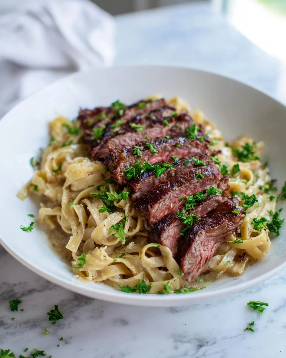 Steak and Pasta Recipe - detail 1