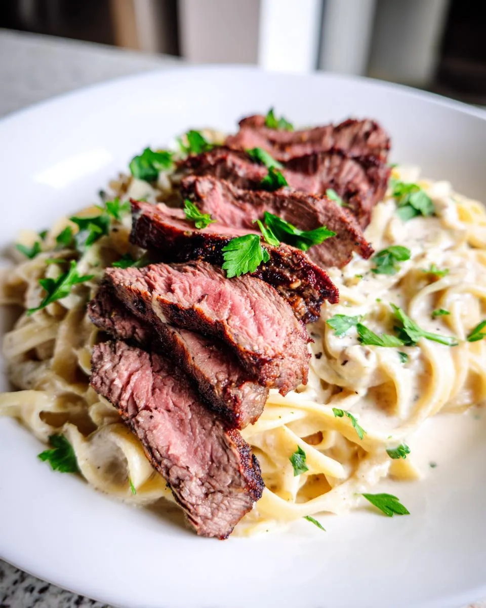 Steak and Pasta Recipe - detail 2