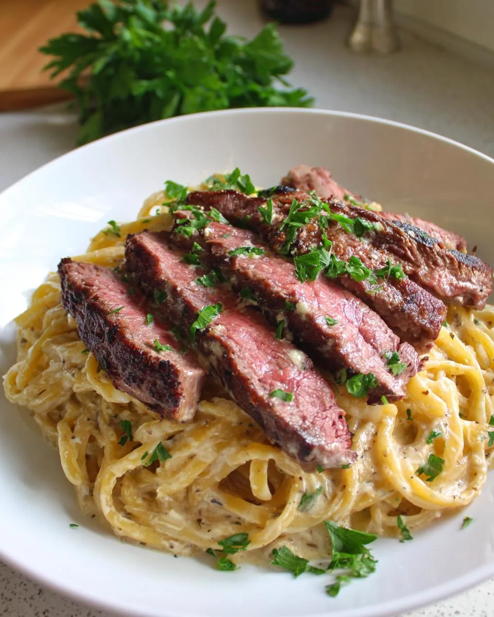 Steak and Pasta Recipe - detail 3