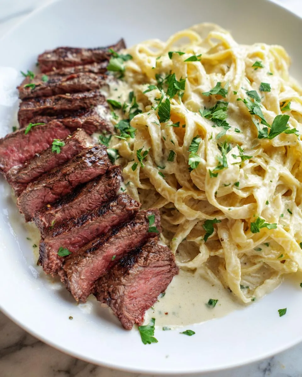 Steak and Pasta Recipe - detail 4