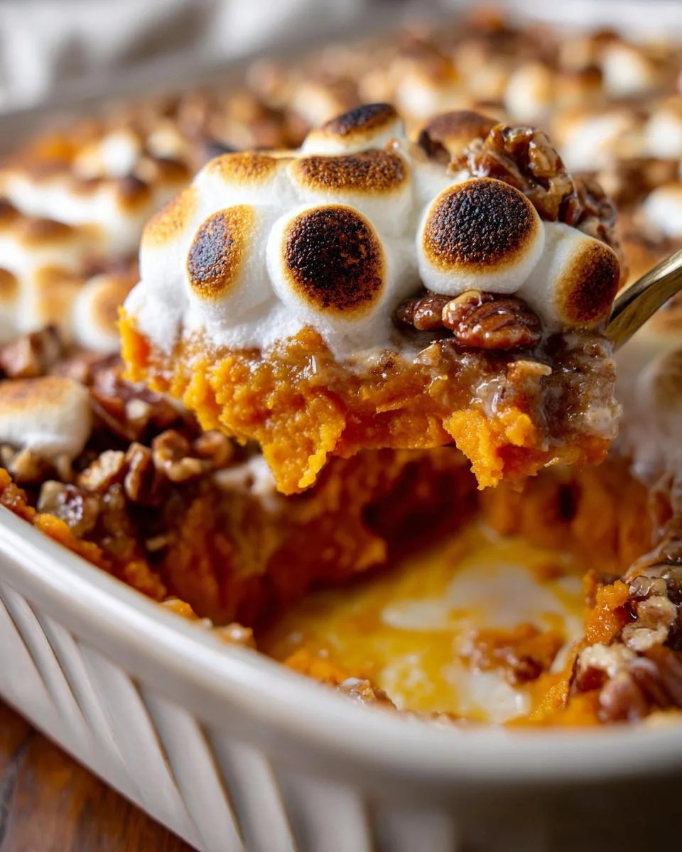 Sweet Potato Casserole Marshmallows - detail 2