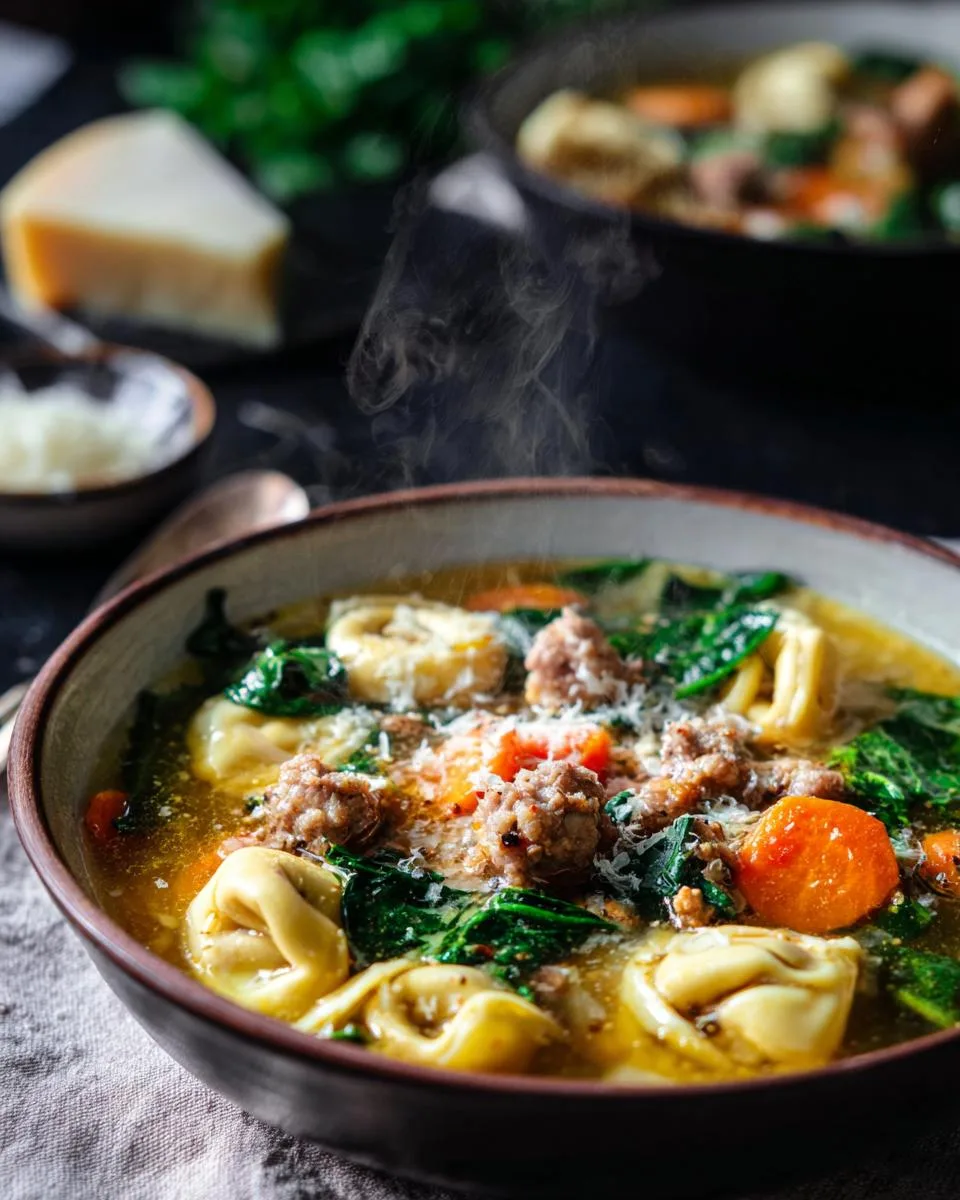 Tortellini Soup with Sausage - detail 3