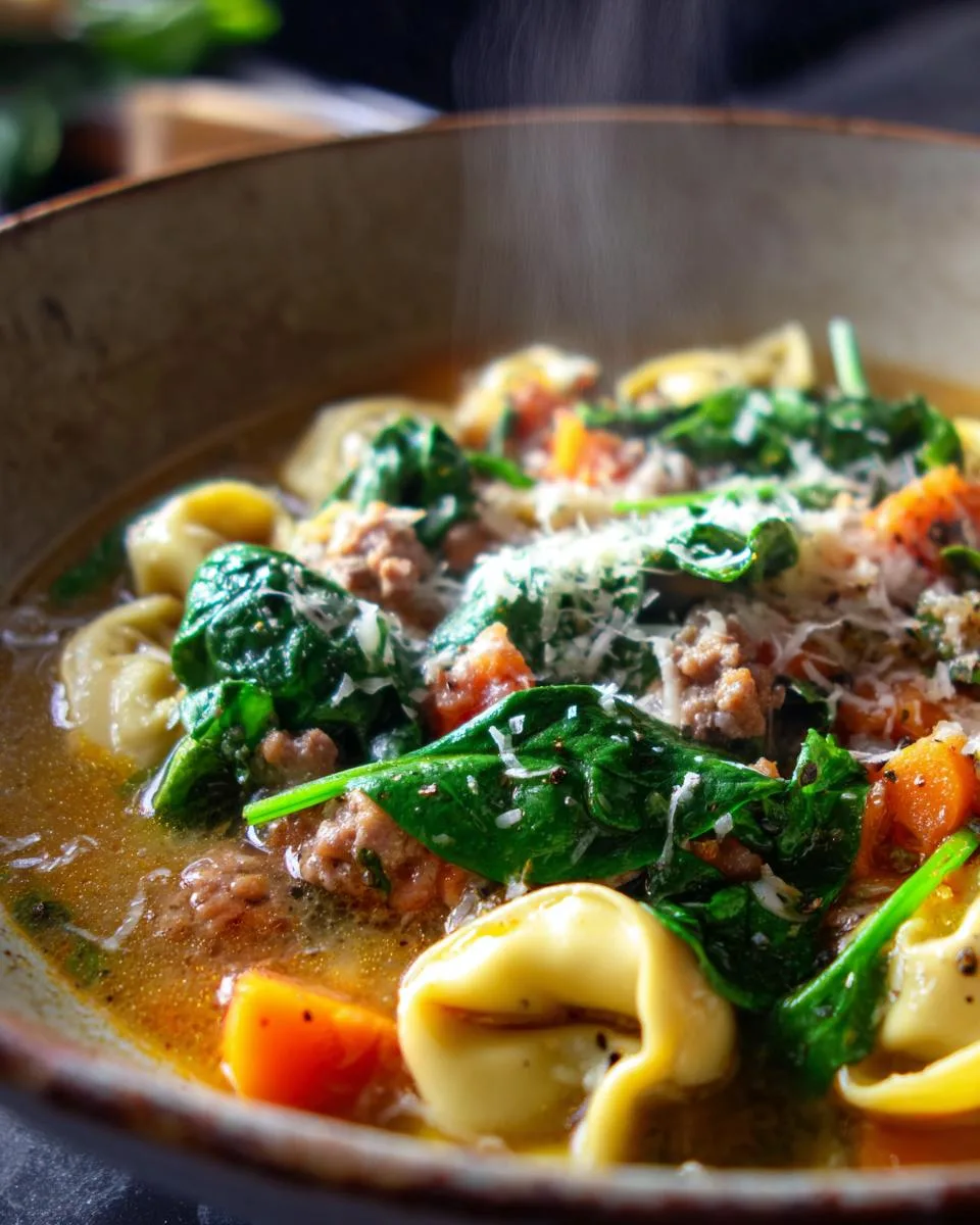 Tortellini Soup with Sausage - detail 4