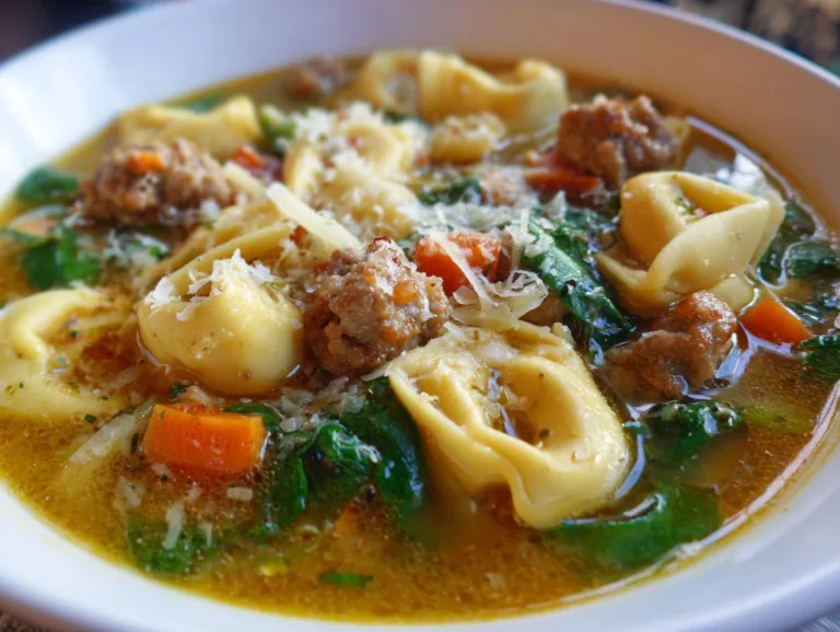 Tortellini Soup with Sausage