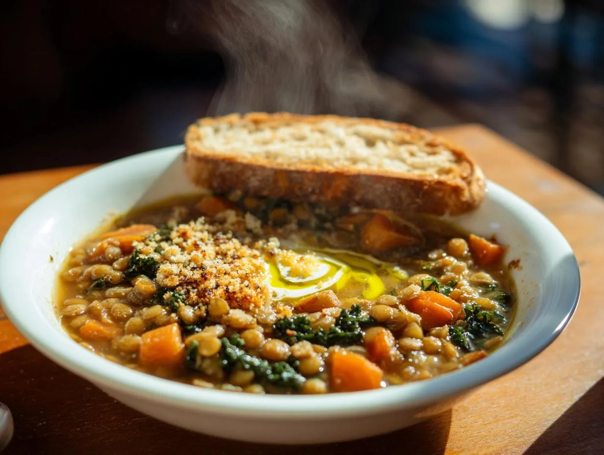 Hearty Vegan Lentil Soup Recipe for a 30-Minute Feast