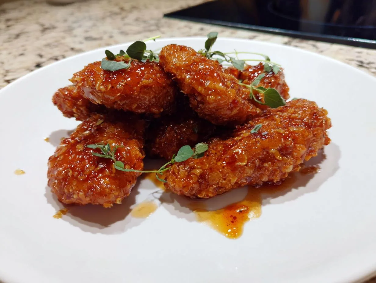 Irresistible Baked Crunchy Hot Honey Chicken in 40 Minutes