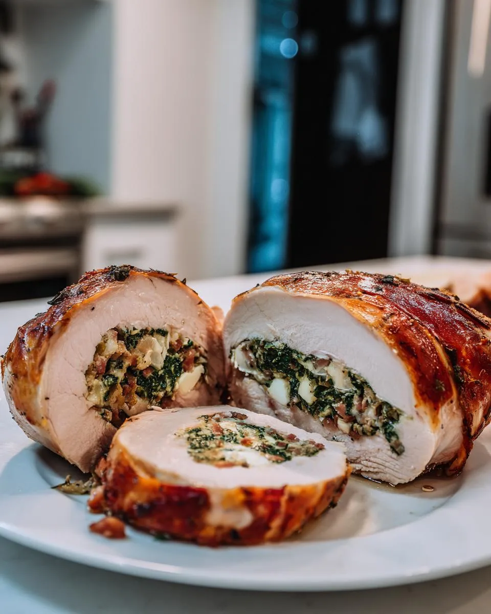Best Christmas Stuffed Turkey Breast - detail 1