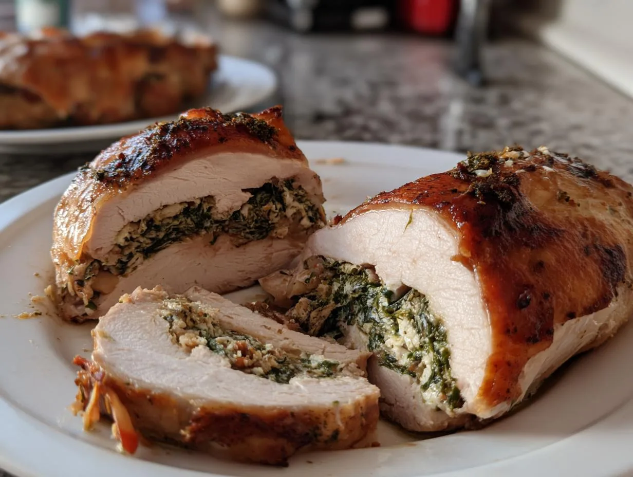 Best Christmas Stuffed Turkey Breast Recipe – Juicy & Yummy