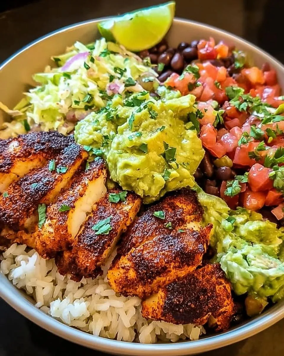 Blackened Fish Taco Bowls - detail 2