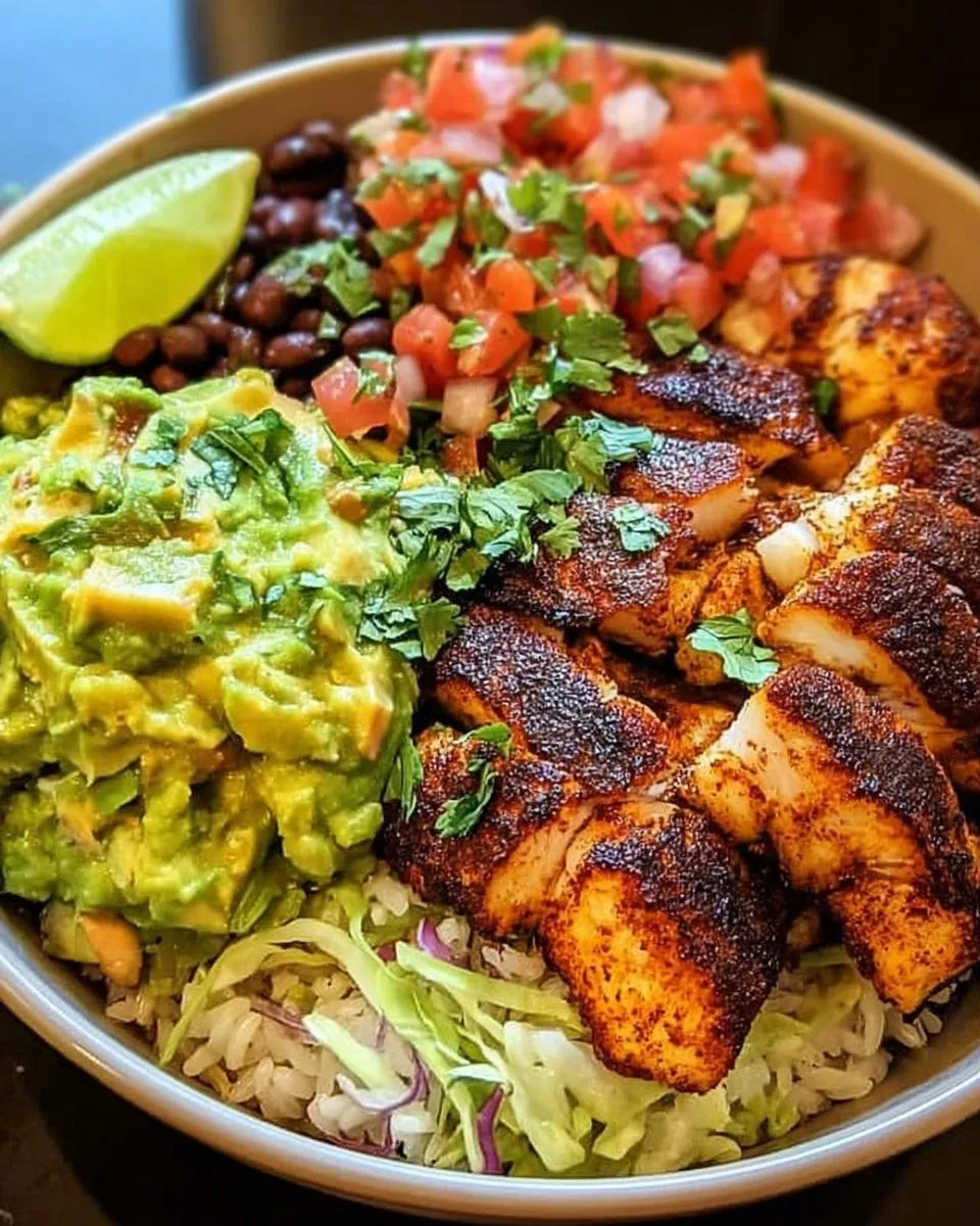 Blackened Fish Taco Bowls - detail 3