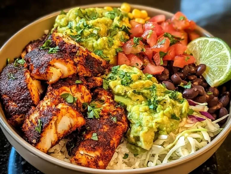 Blackened Fish Taco Bowls
