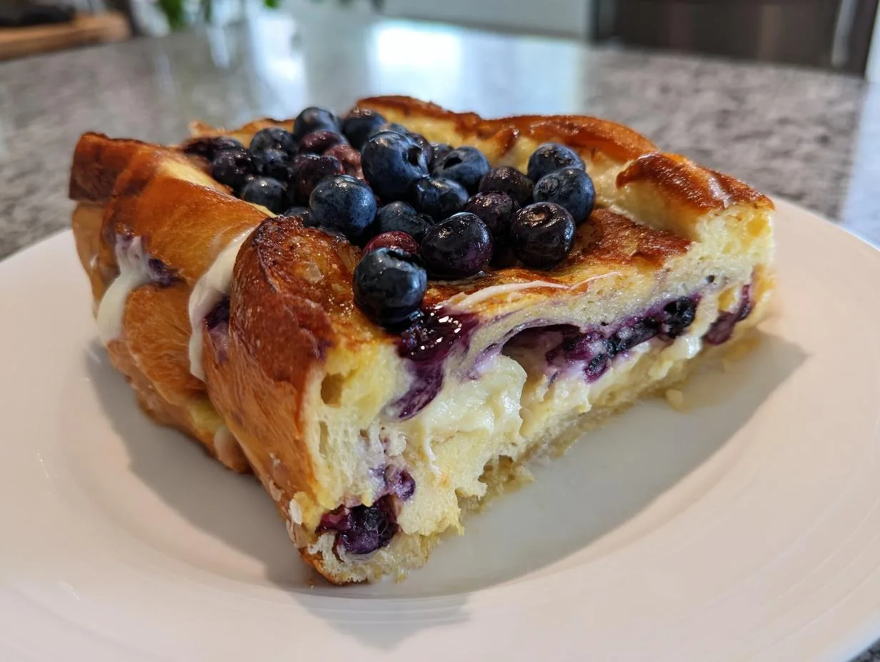 Heavenly Blueberry French Toast Casserole: Overnight Recipe