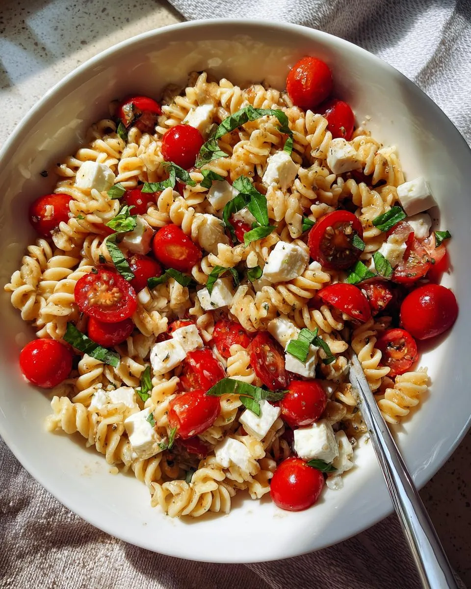 Caprese Pasta Salad - detail 1