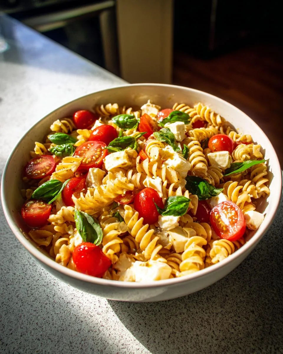 Caprese Pasta Salad - detail 2