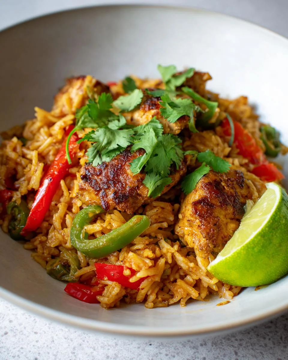Caribbean Chicken and Rice - detail 1