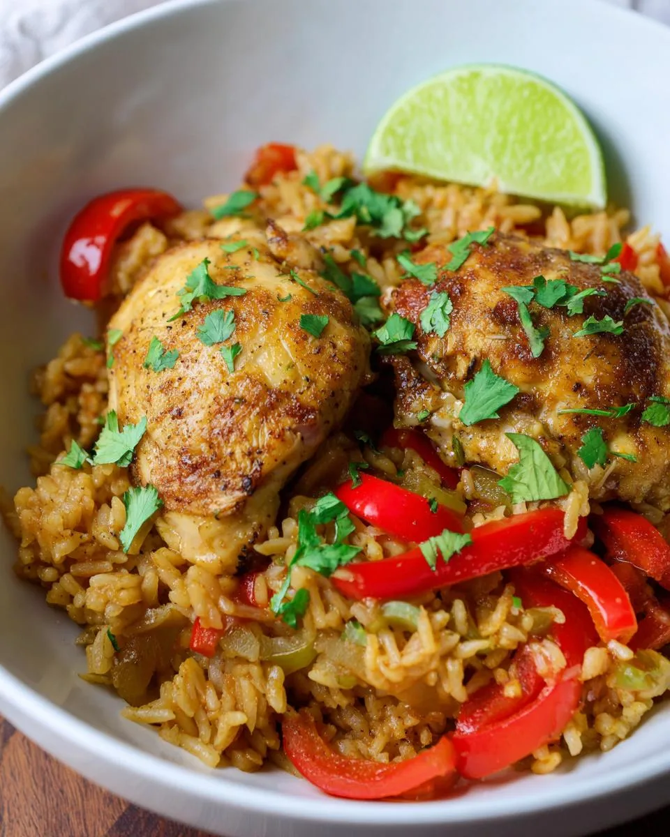 Caribbean Chicken and Rice - detail 3