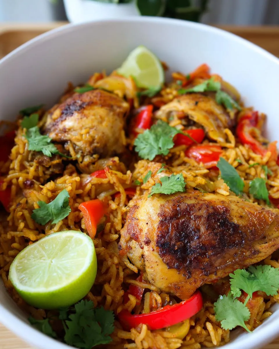 Caribbean Chicken and Rice - detail 4
