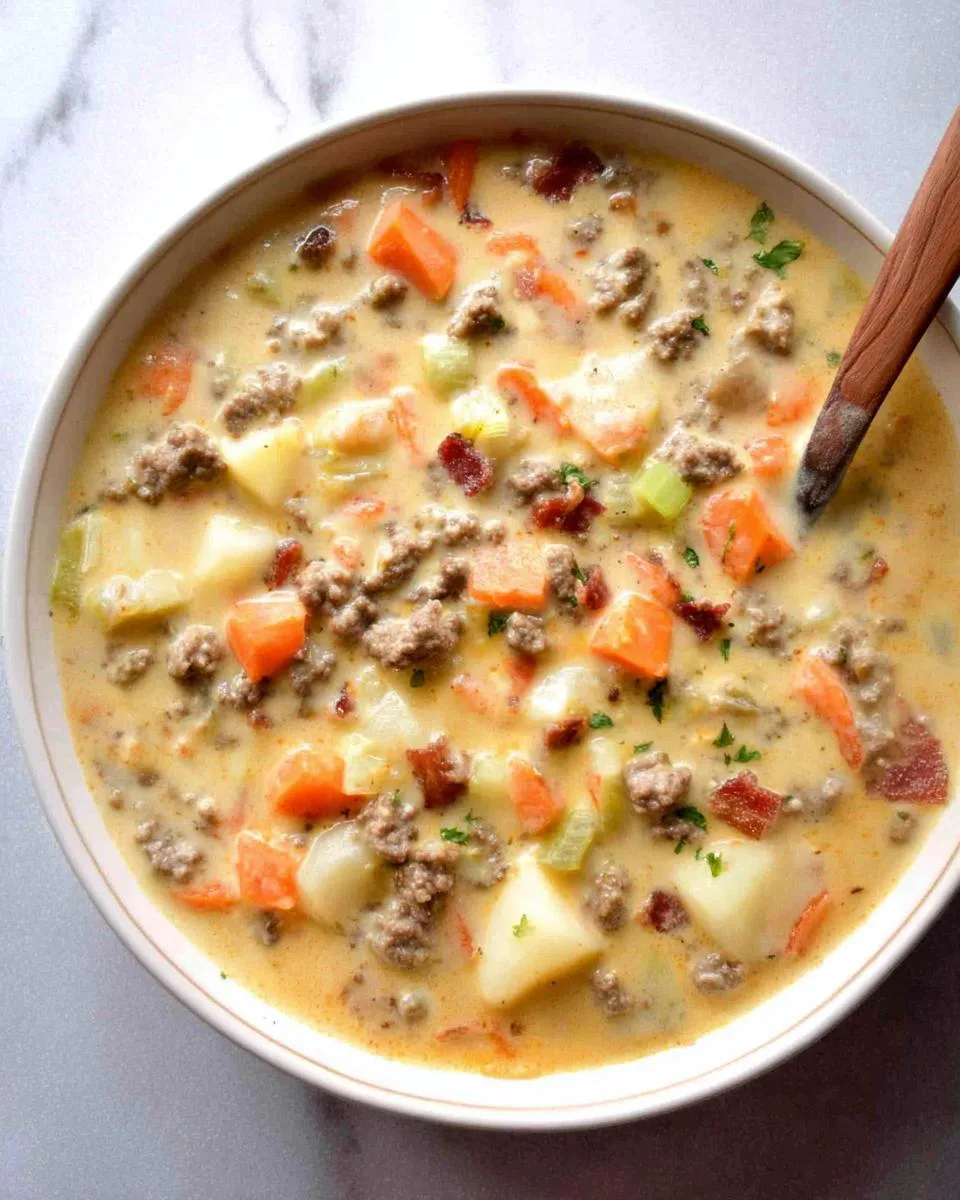 Cheeseburger Soup Recipe - detail 4