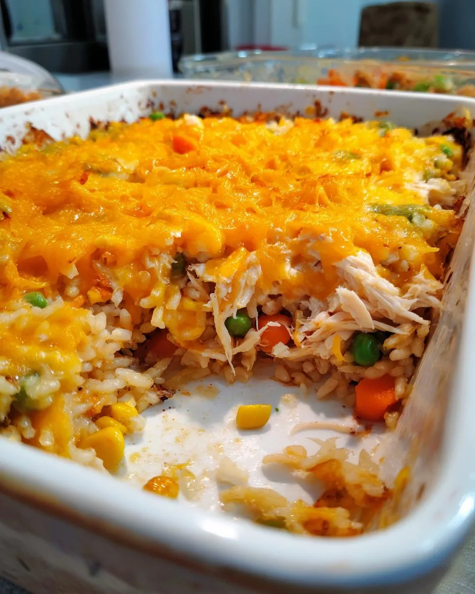Cheesy Chicken and Rice Casserole - detail 1