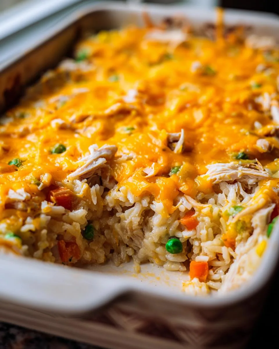 Cheesy Chicken and Rice Casserole - detail 2