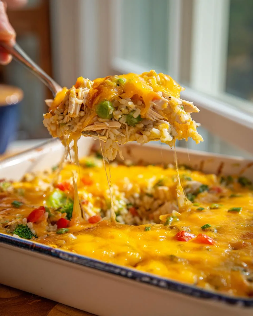 Cheesy Chicken and Rice Casserole - detail 3