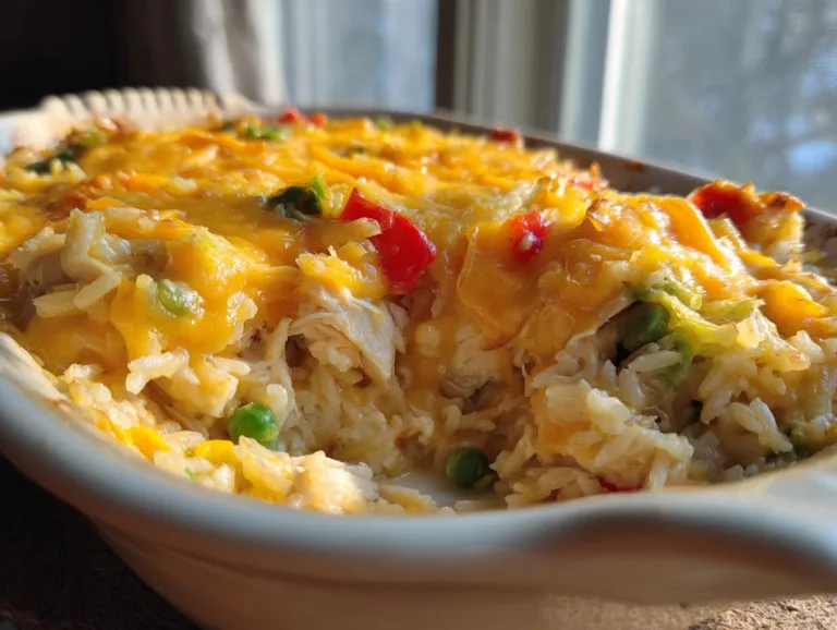 Cheesy Chicken and Rice Casserole