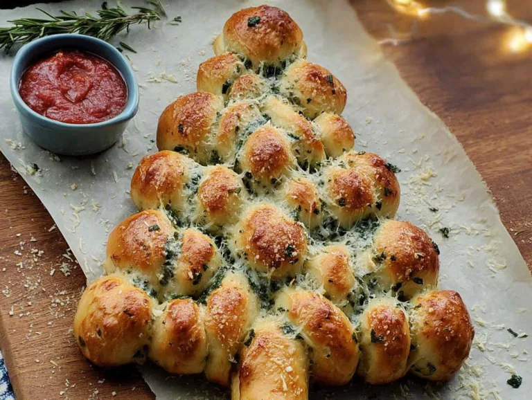 Cheesy Pull Apart Christmas Bread