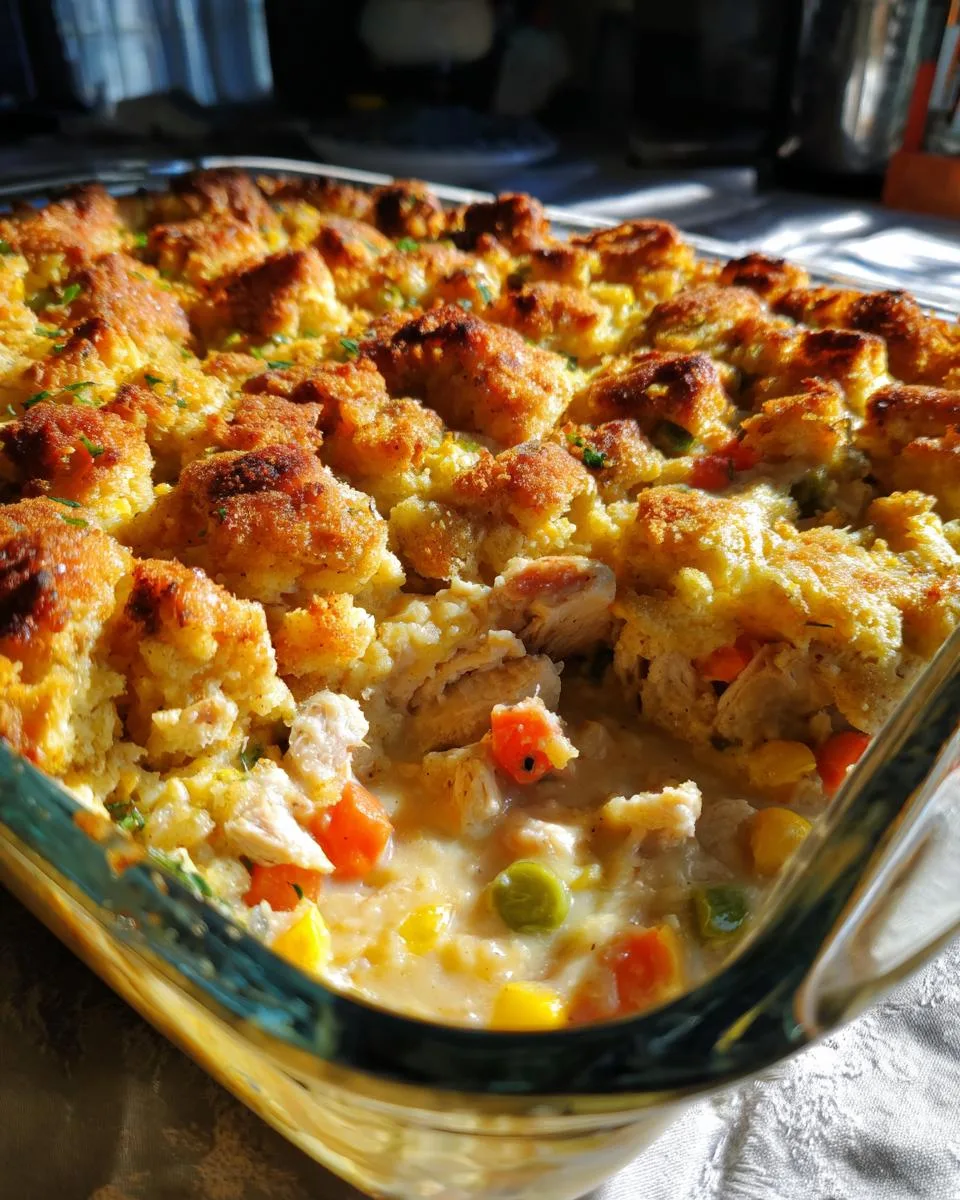 Chicken and Stuffing Casserole - detail 1