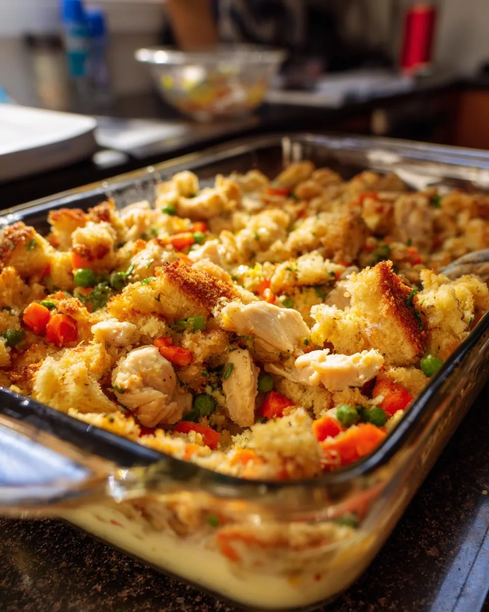 Chicken and Stuffing Casserole - detail 2