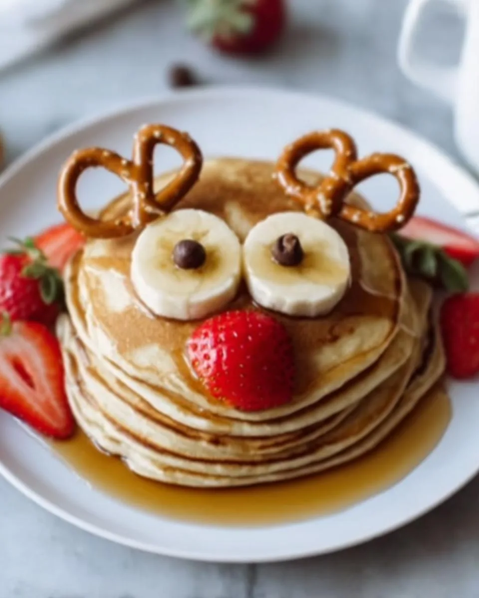 Christmas Reindeer Pancakes - detail 3