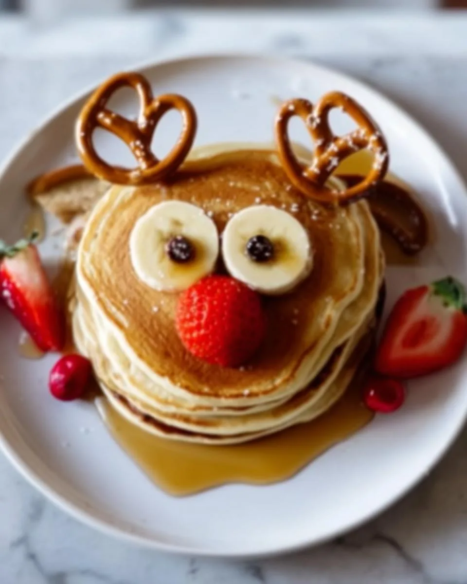 Christmas Reindeer Pancakes - detail 4