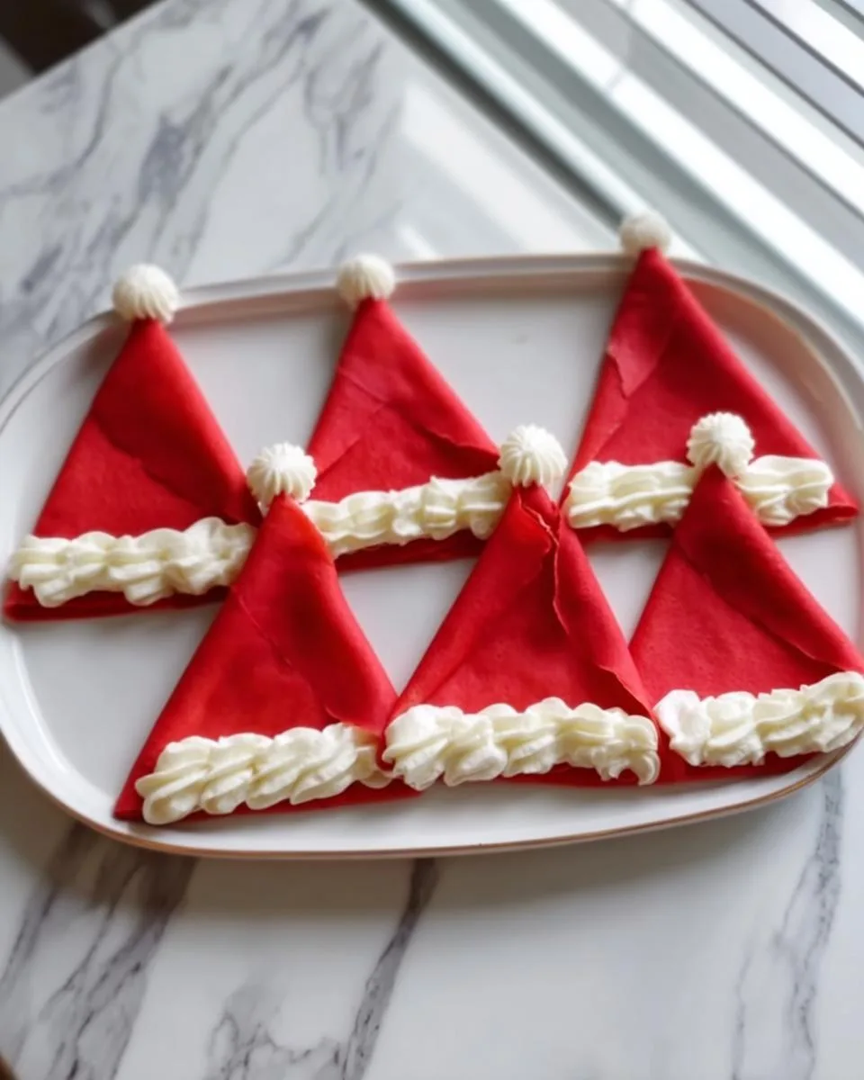 Christmas Santa’s Hat Crepes - detail 1