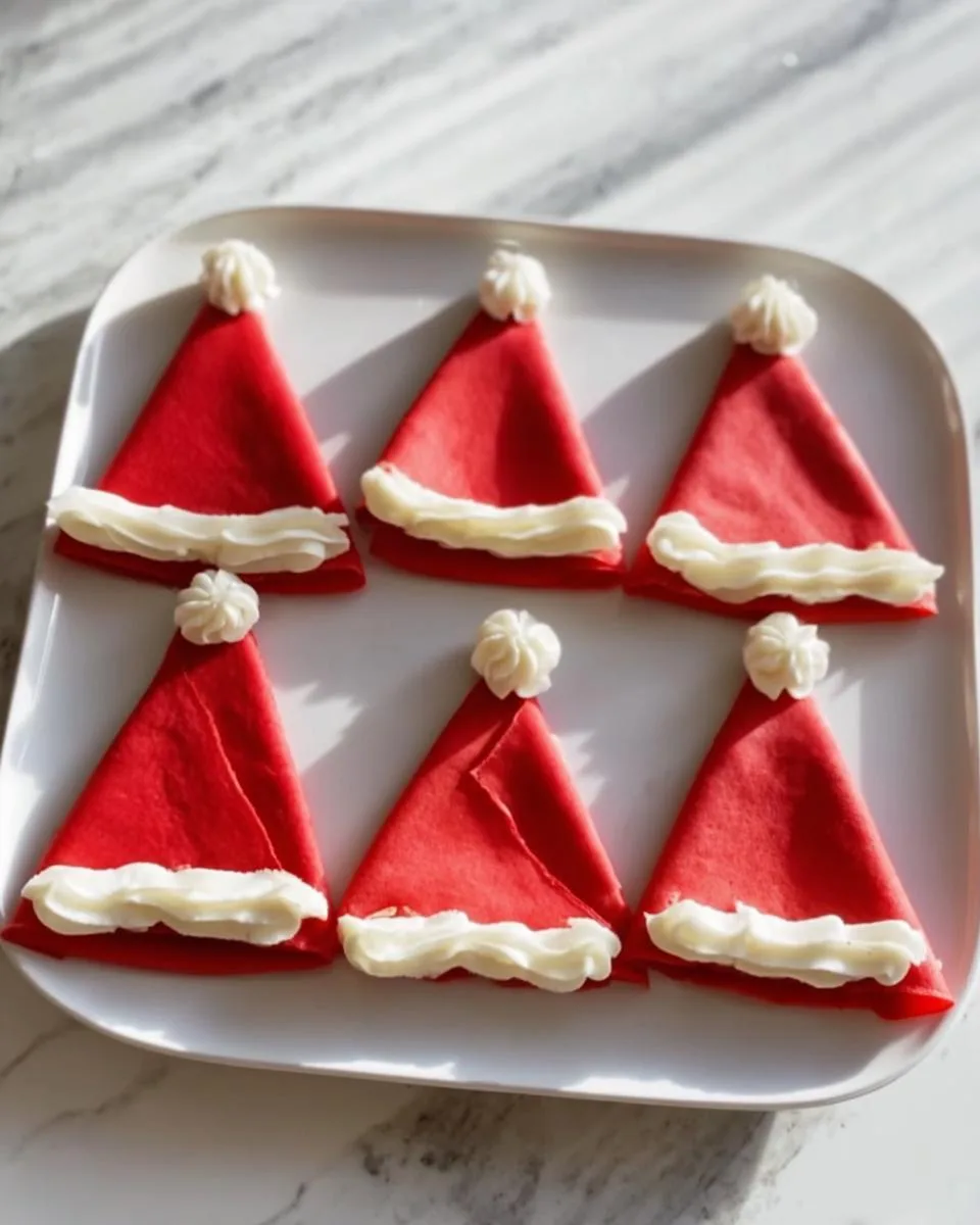 Christmas Santa’s Hat Crepes - detail 2