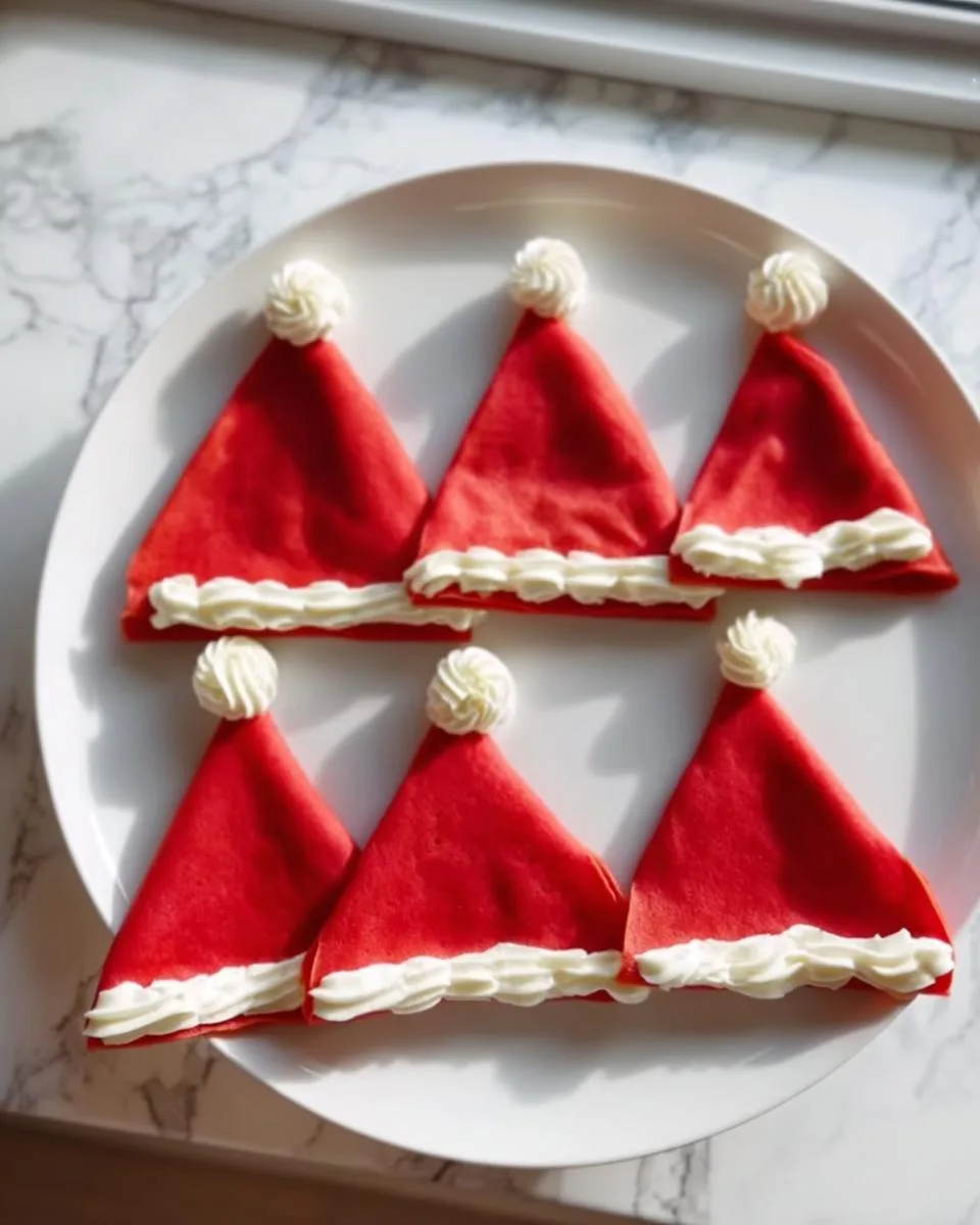 Christmas Santa’s Hat Crepes - detail 3