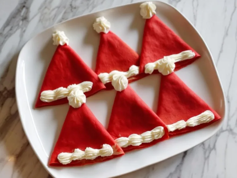 Christmas Santa’s Hat Crepes