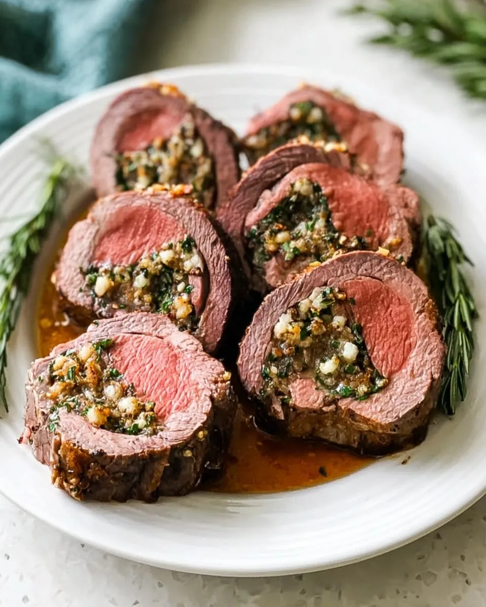 Christmas Stuffed Beef Tenderloin - detail 3
