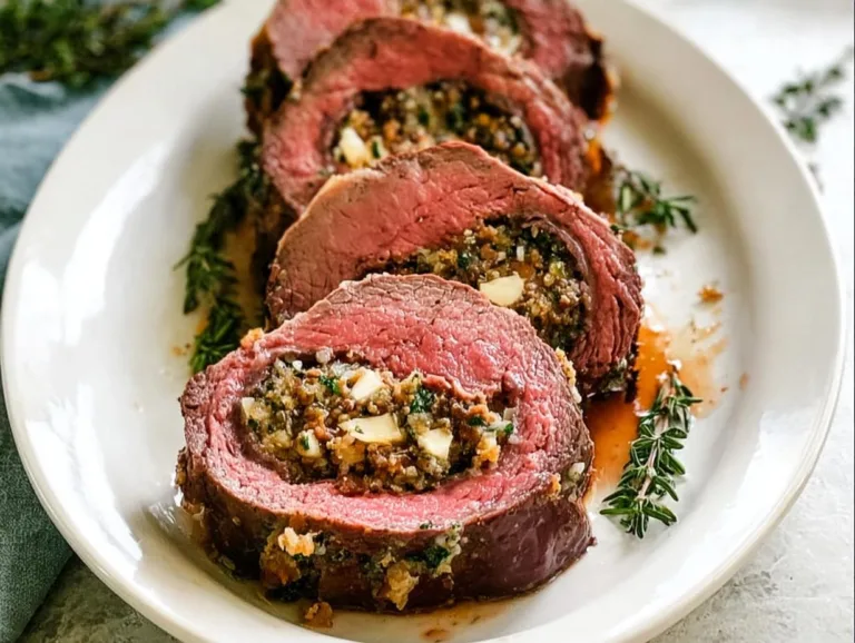 Christmas Stuffed Beef Tenderloin