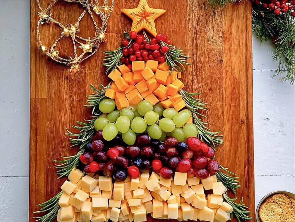 20-Minute Christmas Tree Shaped Charcuterie That Wows Guests