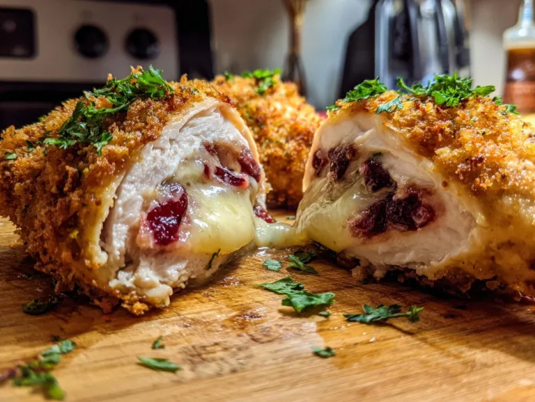Cranberry Brie Stuffed Chicken