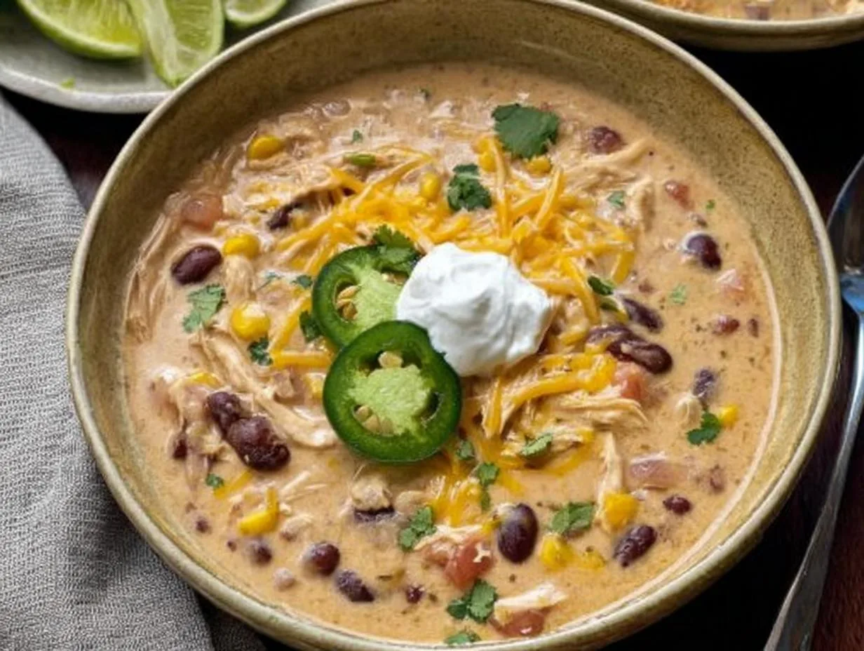 35-Minute Creamy Chicken Taco Soup Recipe That Melts Hearts