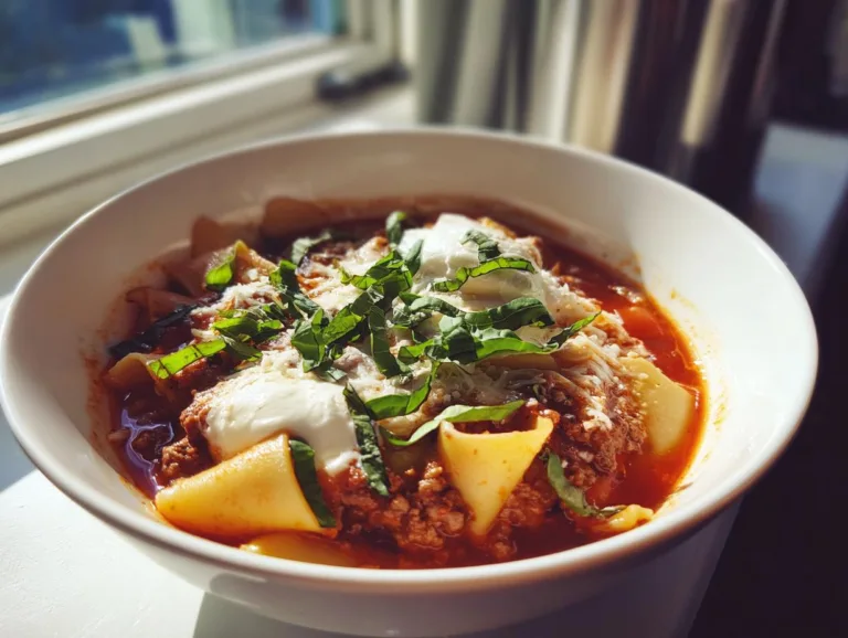 Creamy Lasagna Soup