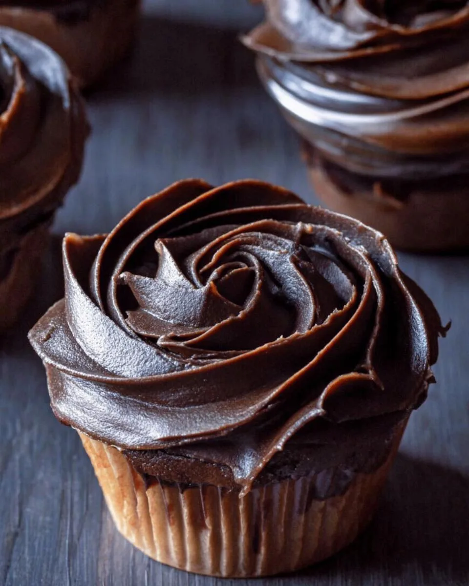 Dark Chocolate Frosting - detail 1