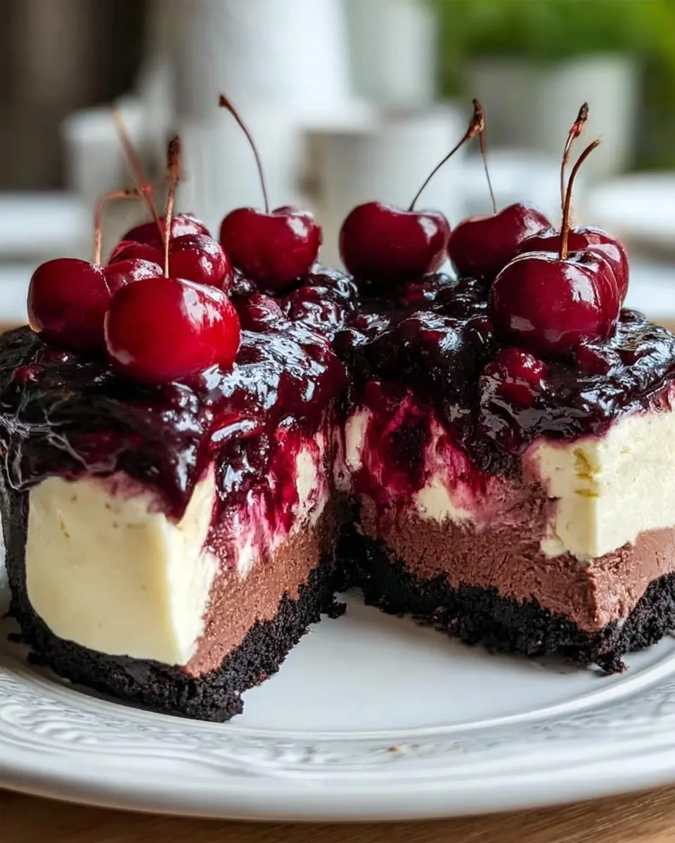 Decadent Black Forest Cheesecake - detail 4