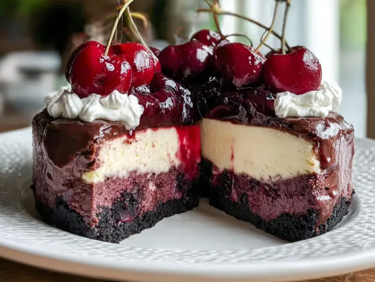 Decadent Black Forest Cheesecake