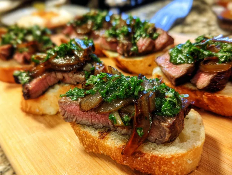 Easy Steak Crostini