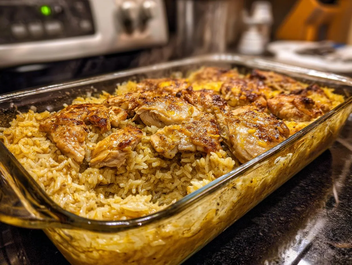 60-Minute Forgotten Chicken and Rice – Easy Food Magic