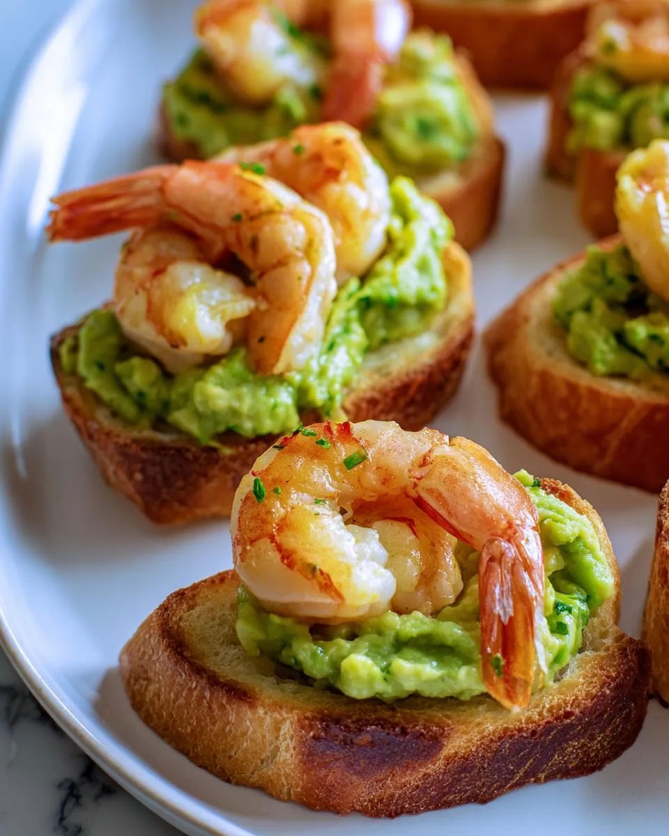 Garlic Shrimp Crostini with Avocado - detail 1