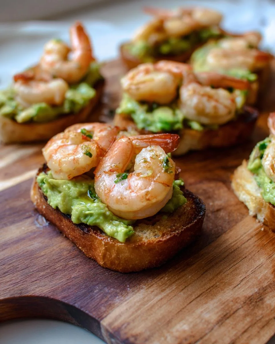 Garlic Shrimp Crostini with Avocado - detail 3