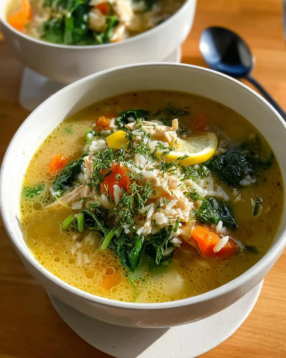 Greek Lemon Chicken Soup - detail 3