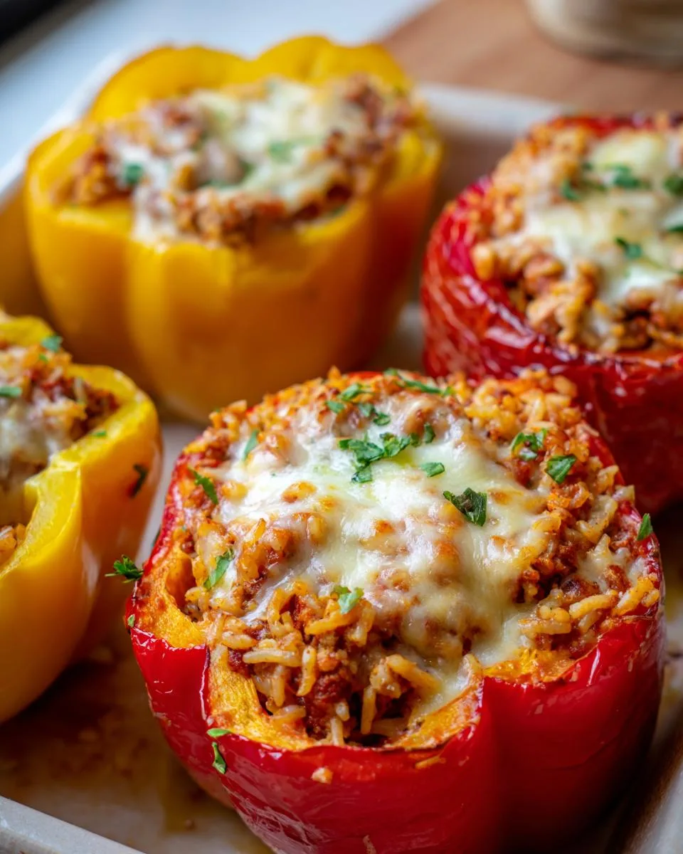Ground Chicken Stuffed Peppers - detail 3